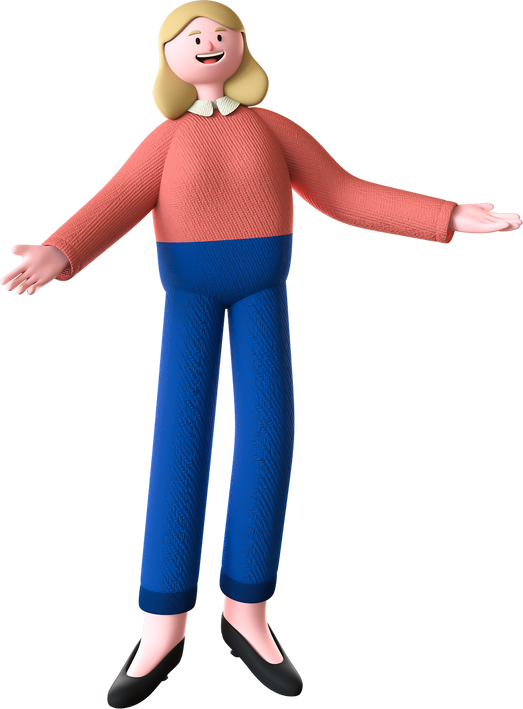 Simple Friend 3D Female Teacher Without Object 01